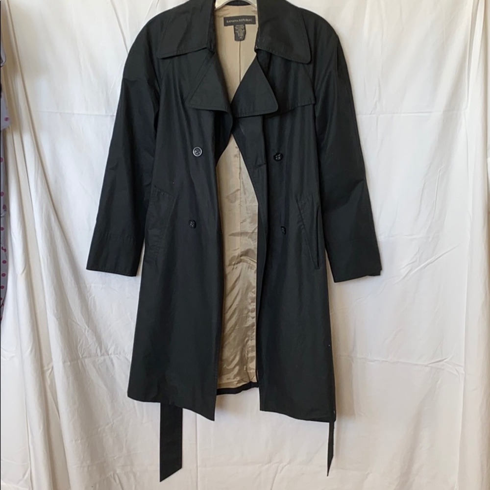 Banana Republic XS black trench coat